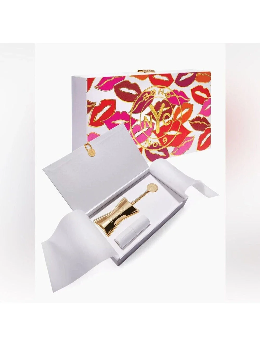 Bond No. 9 New York ~ CHELSEA Refillable 2 Pc. Lipstick Set w/ Gold Case *NIB*